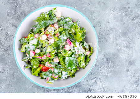 Concept of healthy lifestyle, vegetarian menu. Concept of healthy lifestyle, vegetarian menu. 46887080