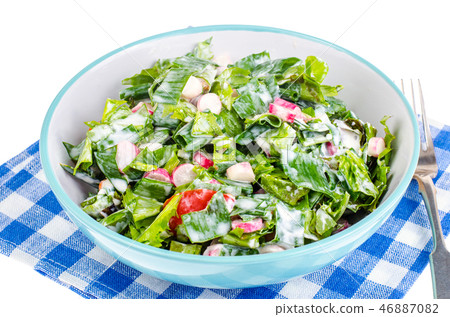 Concept of healthy lifestyle, vegetarian menu. Concept of healthy lifestyle, vegetarian menu. 46887082
