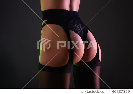 Perfect Female Booty. Sexual lingerie on sexy body Perfect Female Booty. Sexual lingerie on sexy body 46887539