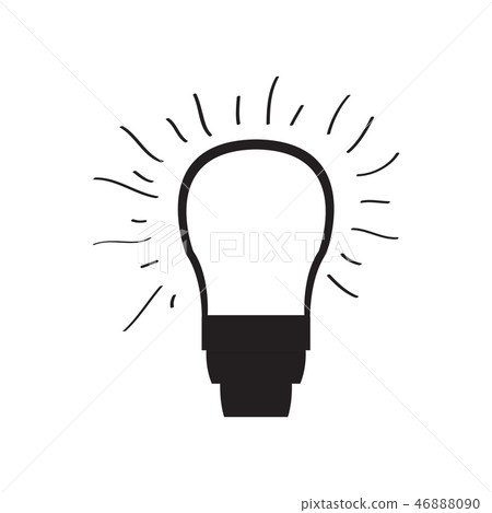 isolated abstract lightbulb concept isolated abstract lightbulb concept 46888090