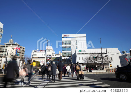 日本的東京都市風景我看Sugamo駐地 46888353
