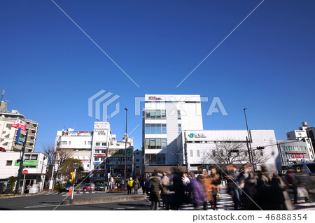 日本的東京都市風景我看Sugamo駐地 46888354