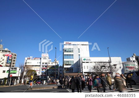 日本的東京都市風景我看Sugamo駐地 46888355