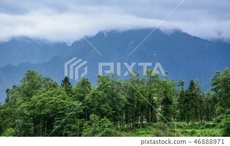 Mountain scene in Northern Vietnam 46888971