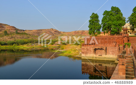 Balsamand Lake in Jodhpur, India 46888989