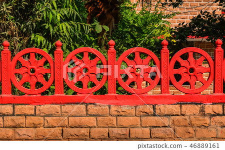 Dharma Wheel Buddhist symbol Dharma Wheel Buddhist symbol 46889161