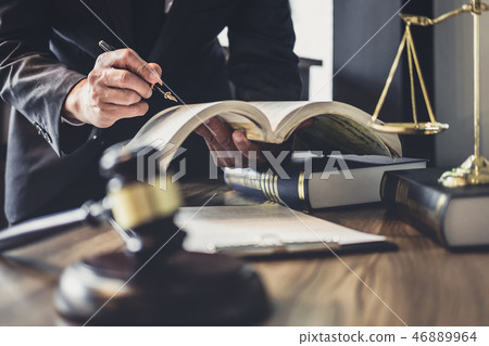 Judge gavel with Justice lawyers, Lawyer or Judge counselor work 46889964