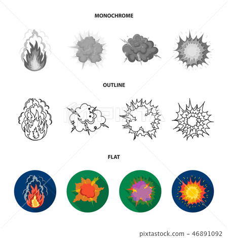 Flame, sparks, hydrogen fragments, atomic or gas explosion, thunderstorm, solar explosion Flame, sparks, hydrogen fragments, atomic or gas explosion, thunderstorm, solar explosion 46891092