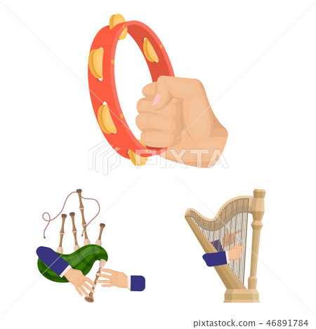 Manipulation by hands cartoon icons in set collection for design. Hand movement vector symbol stock 46891784