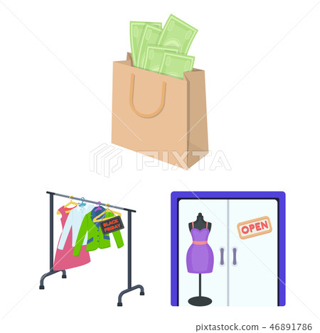 E-commerce and business cartoon icons in set collection for design. Buying and selling vector symbol E-commerce and business cartoon icons in set collection for design. Buying and selling vector symbol 46891786