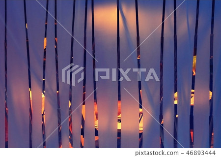 Abstract interior of yellow and purple colors 46893444