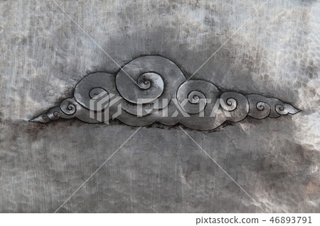 Moonsan寺廟壁畫安心的一部分在清邁，泰國。 46893791