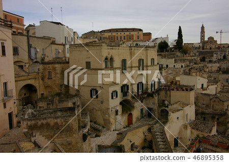 南意大利馬泰拉在冬天 46895358