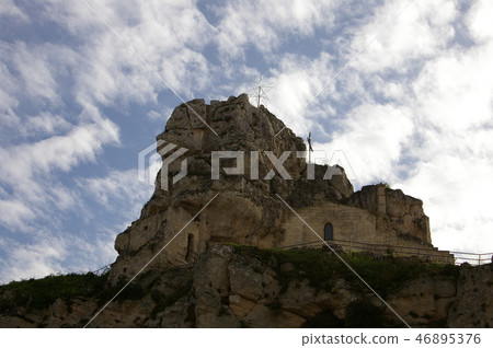 南意大利馬泰拉在冬天 46895376