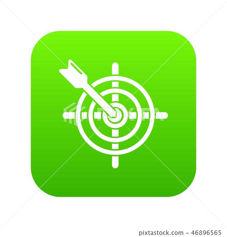 Arrow target icon green vector Arrow target icon green vector 46896565