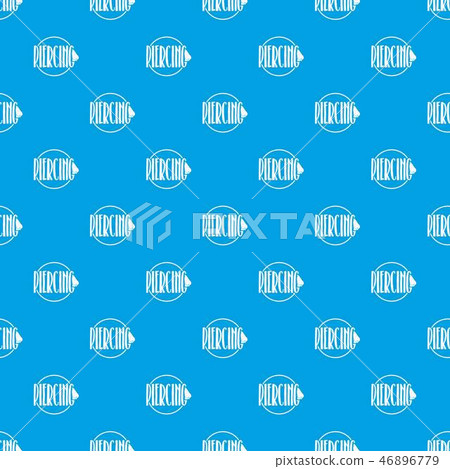Nose piercing pattern vector seamless blue Nose piercing pattern vector seamless blue 46896779