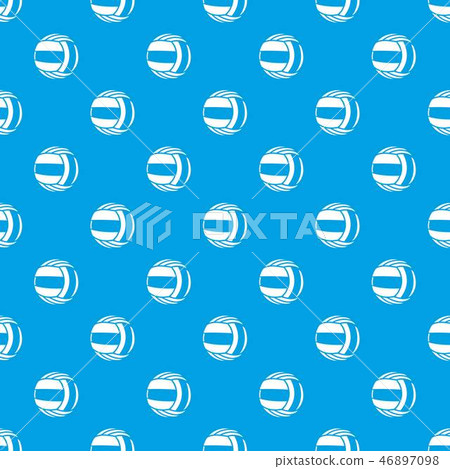 Volleyball pattern vector seamless blue 46897098