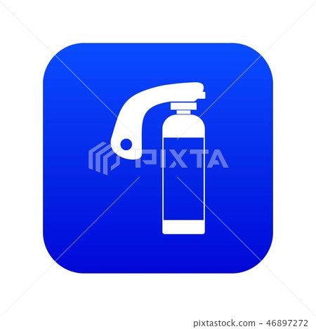 Fire extinguisher icon digital blue - Stock Illustration [46897272] - PIXTA