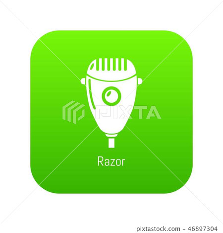 Razor icon green vector-插圖素材 [46897304] - PIXTA圖庫