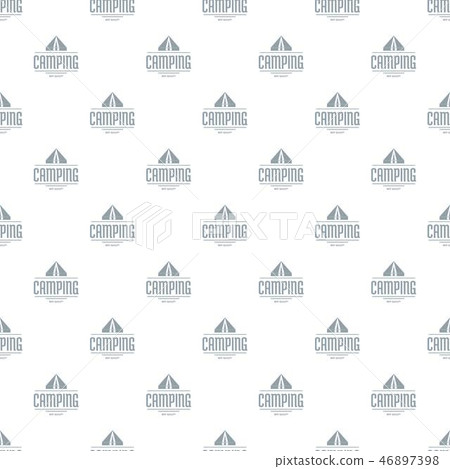 Best camping pattern vector seamless 46897398