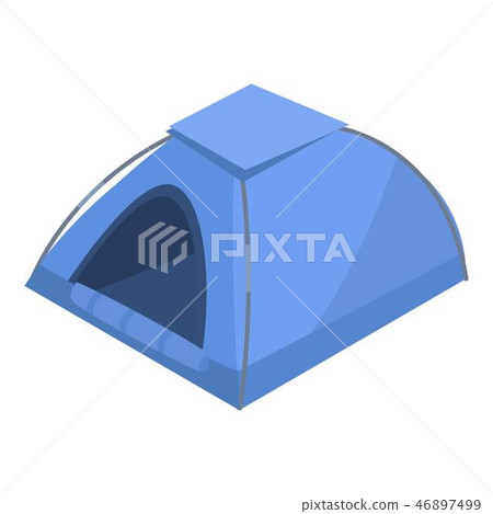 Camp tent icon, isometric style 46897499