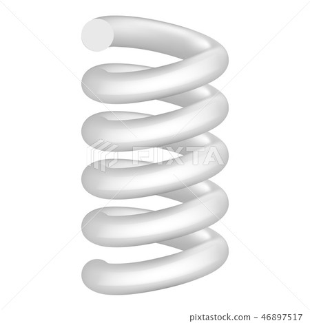 Coil spring icon, realistic style 46897517