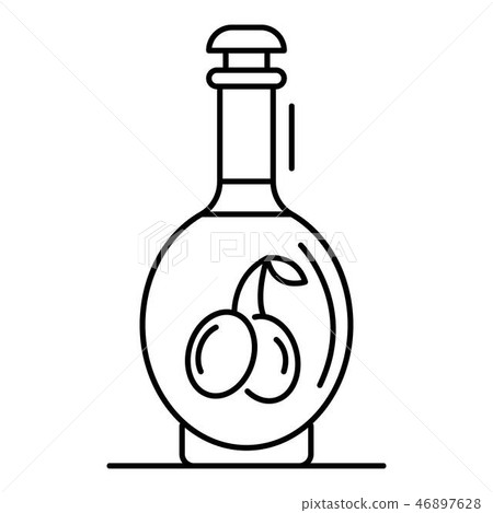 Olive vinegar icon, outline style 46897628