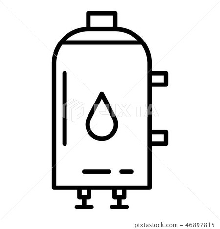 Water boiler icon, outline style Water boiler icon, outline style 46897815