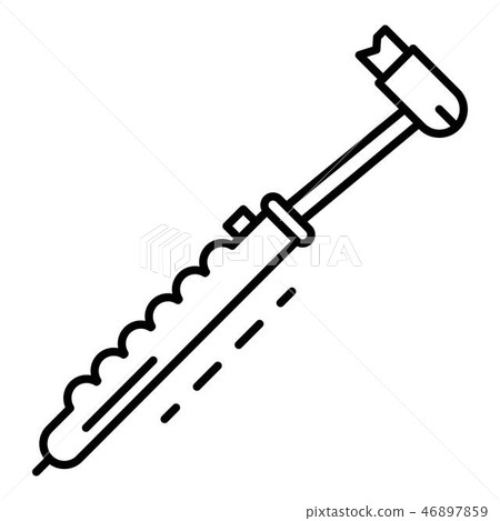Small toothbrush icon, outline style Small toothbrush icon, outline style 46897859