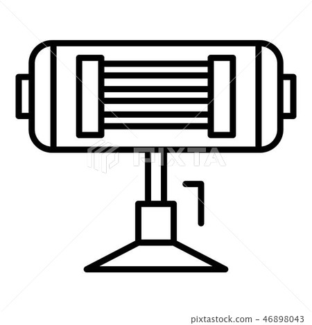 Home heater icon, outline style Home heater icon, outline style 46898043