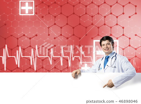 Doctor with banner 46898046