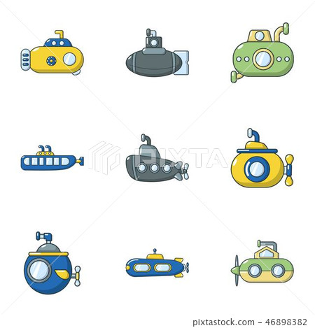Punt icons set, flat style Punt icons set, flat style 46898382