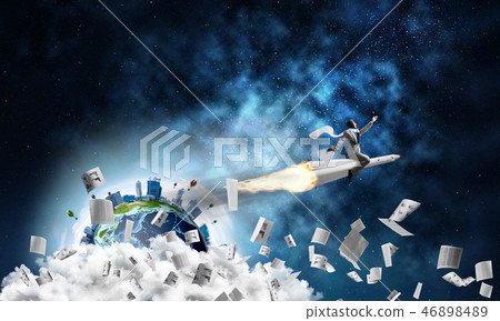 Business success and targets achievement concept. 46898489