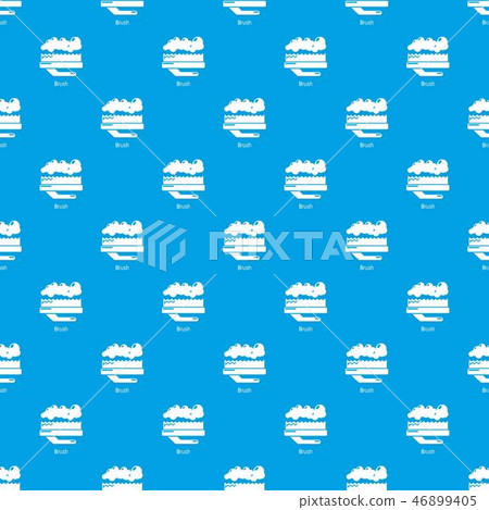 Carpet brush pattern vector seamless blue 46899405