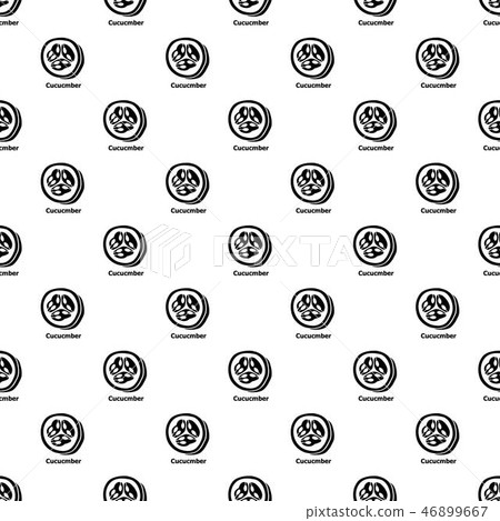 Cucumber pattern vector seamless 46899667