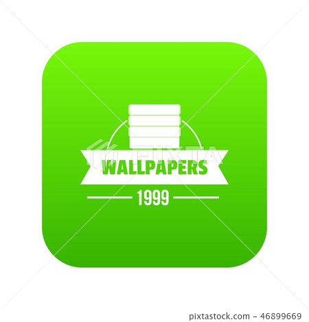 Wallpaper icon green vector Wallpaper icon green vector 46899669