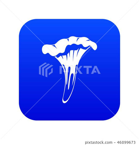 Chanterelle icon digital blue 46899673