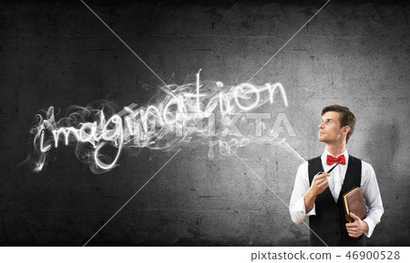 Conceptual image of young businessman. Conceptual image of young businessman. 46900528