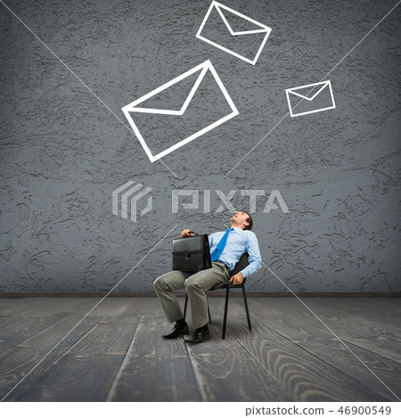 Businessman in chair Businessman in chair 46900549
