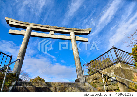 Torii of Kashima Children's Shrine at Himawayama Park Torii of Kashima Children's Shrine at Himawayama Park 46901252