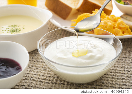 Yogurt with olive oil 46904345