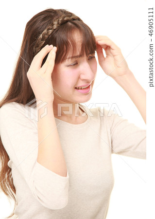 Violently upset woman 46905111