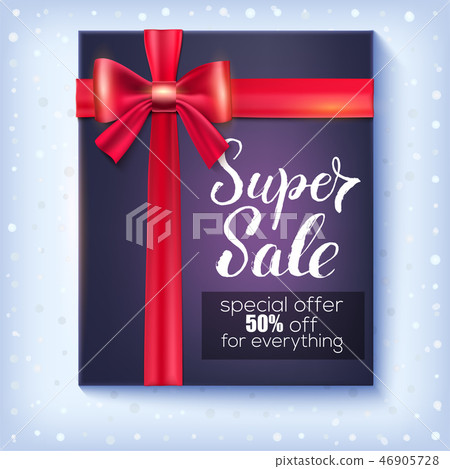 Poster for Winter Sale with design of handwritten Poster for Winter Sale with design of handwritten 46905728