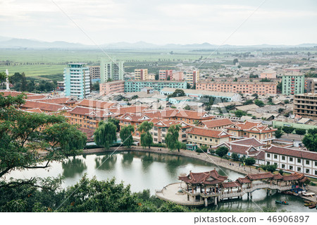 Landscape of the North Korean town, Shari-in Landscape of the North Korean town, Shari-in 46906897