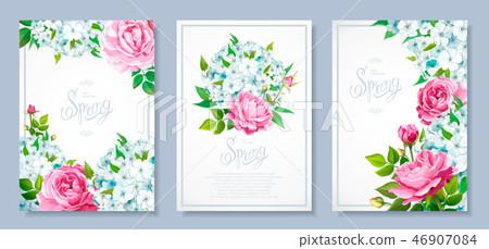Spring collection backgrounds 46907084