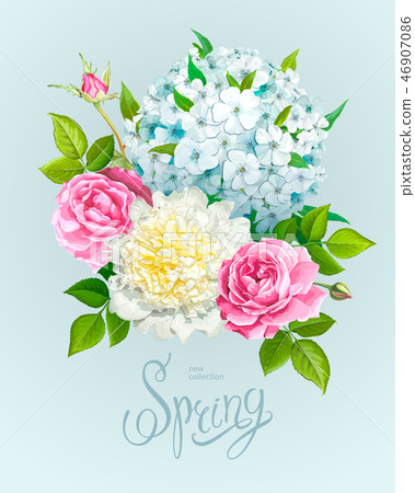 Beautiful spring bouquet 46907086