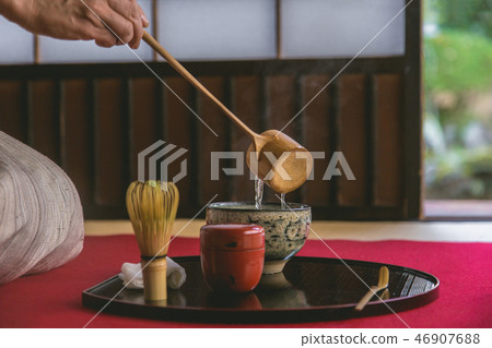 Tea ceremony tea bath Tea ceremony tea bath 46907688