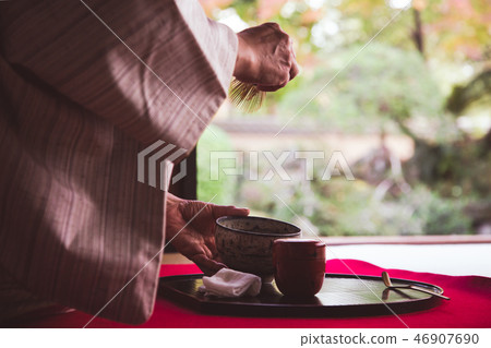 Tea ceremony tea bath 46907690