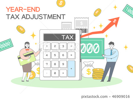 Year-end settlement illustration Year-end settlement illustration 46909016