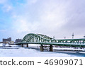 Asahi Bridge in winter 46909071